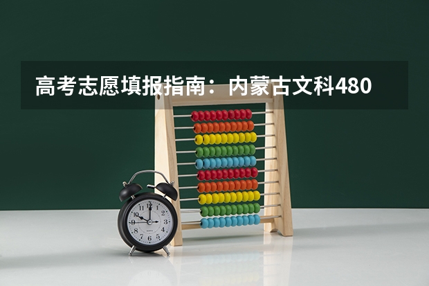 高考志愿填报指南：内蒙古文科480分可以报什么大学