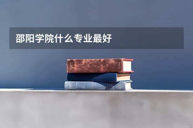 邵阳学院什么专业最好