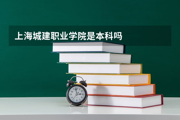 上海城建职业学院是本科吗
