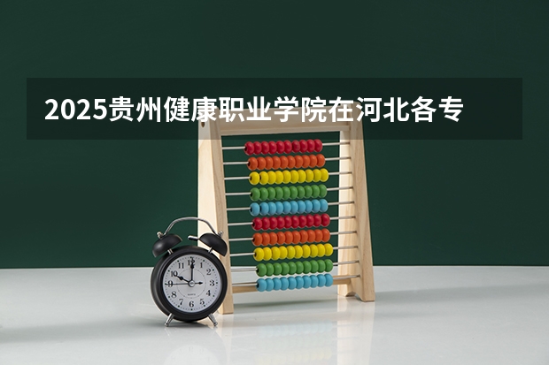 2025贵州健康职业学院在河北各专业招生多少人
