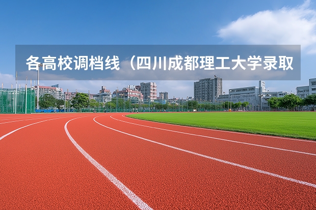 各高校调档线（四川成都理工大学录取分数线）