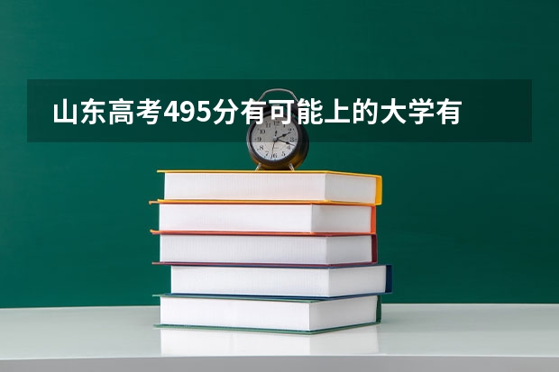  山东高考495分有可能上的大学有哪些