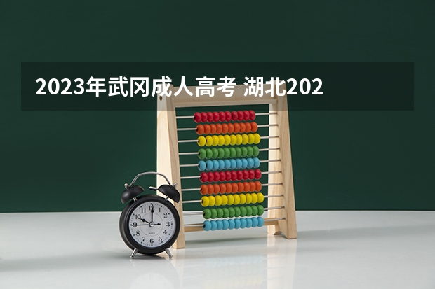 2023年武冈成人高考 湖北2023年成人高考考试时间及考试科目？