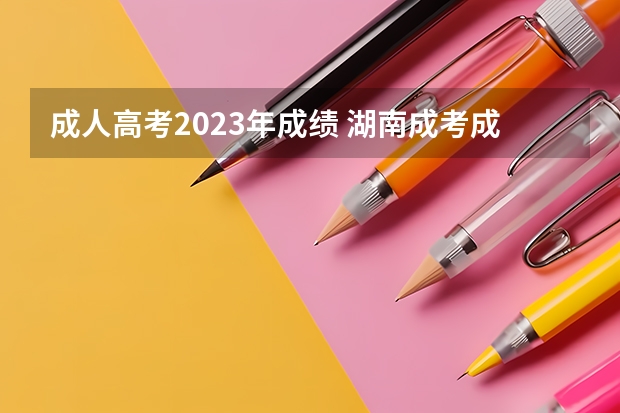 成人高考2023年成绩 湖南成考成绩什么时候公布2023
