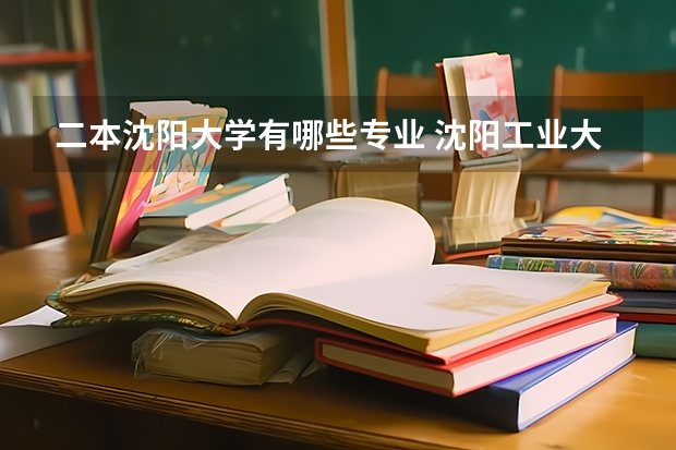 二本沈阳大学有哪些专业 沈阳工业大学二本的专业有哪些