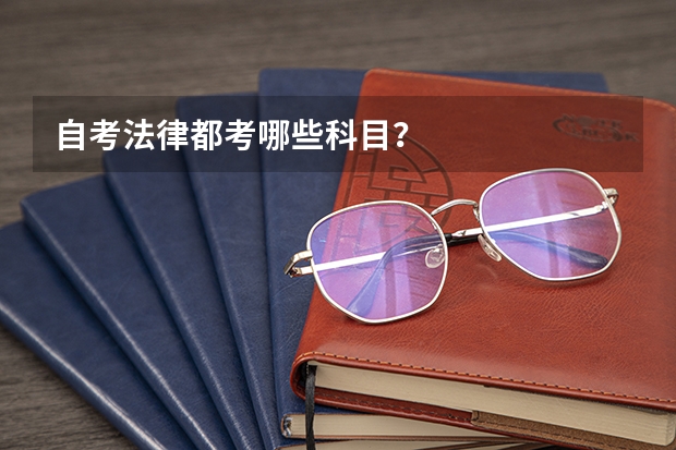 自考法律都考哪些科目？