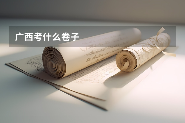 广西考什么卷子