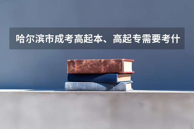 哈尔滨市成考高起本、高起专需要考什么科目？