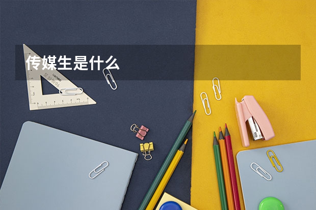 传媒生是什么