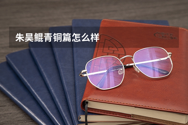 朱昊鲲青铜篇怎么样