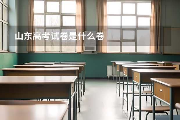 山东高考试卷是什么卷
