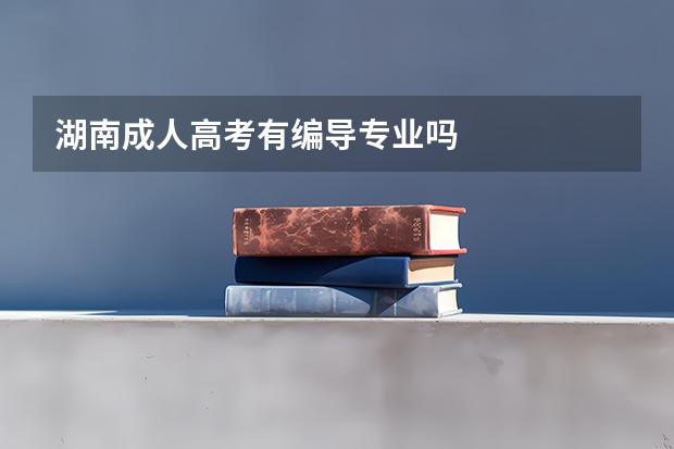 湖南成人高考有编导专业吗