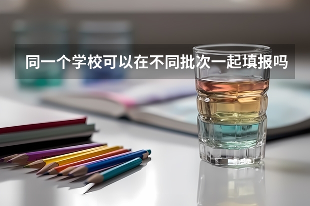 同一个学校可以在不同批次一起填报吗?