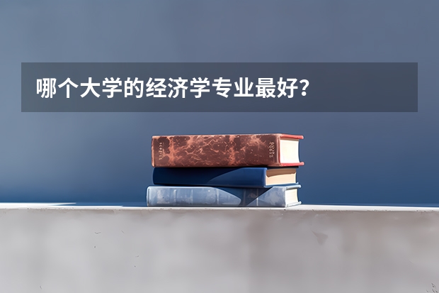 哪个大学的经济学专业最好？