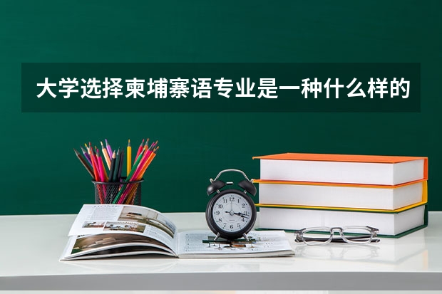大学选择柬埔寨语专业是一种什么样的感受？