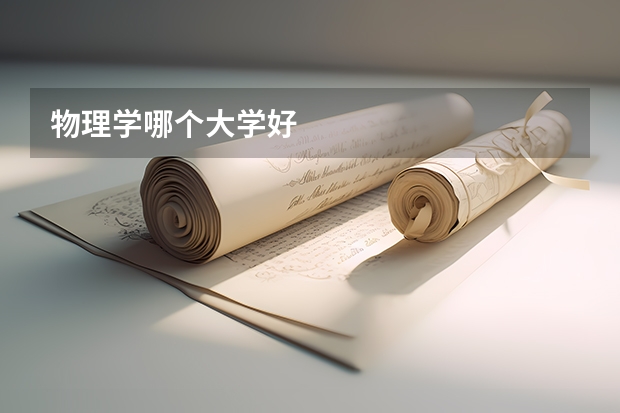 物理学哪个大学好