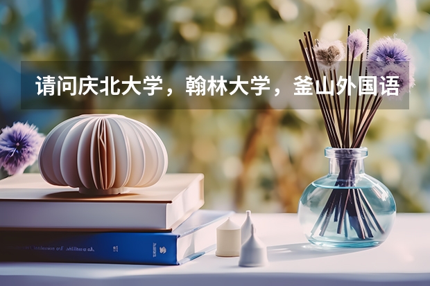 请问庆北大学，翰林大学，釜山外国语大学，草堂大学那个大学好点？学什么专业适合回国就业？