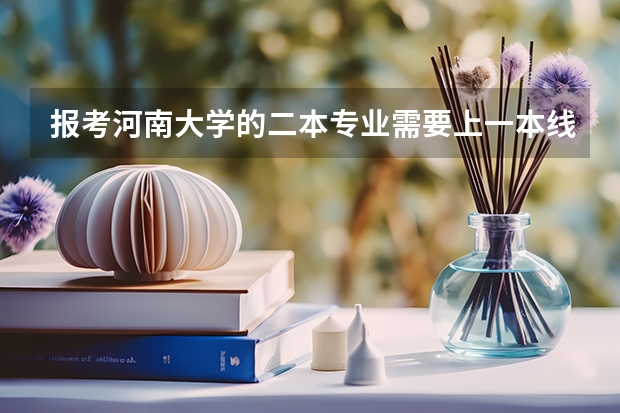 报考河南大学的二本专业需要上一本线吗？我是四川的，理科