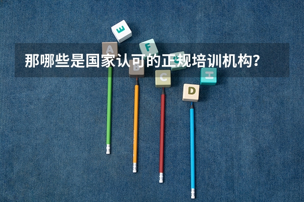 那哪些是国家认可的正规培训机构？