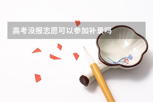 高考没报志愿可以参加补录吗