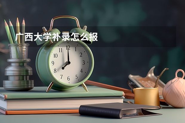 广西大学补录怎么报
