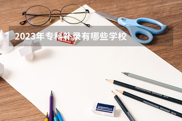 2023年专科补录有哪些学校