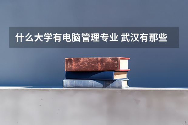 什么大学有电脑管理专业 武汉有那些大学设有信息管理专业