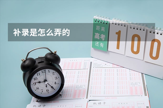 补录是怎么弄的