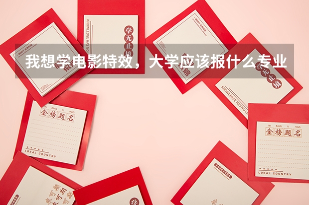 我想学电影特效，大学应该报什么专业，什么大学，属于艺术生吗