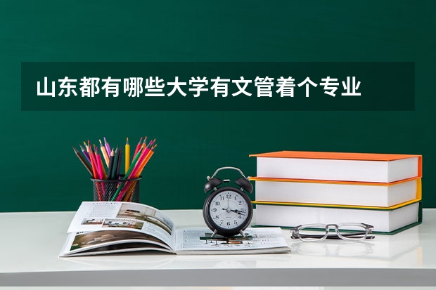 山东都有哪些大学有文管着个专业