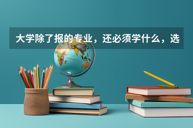 大学除了报的专业，还必须学什么，选修什么？