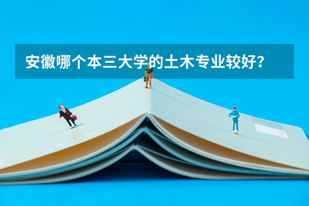 安徽哪个本三大学的土木专业较好？