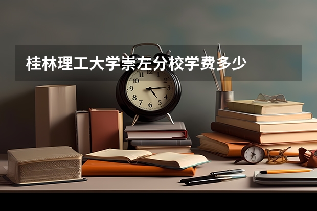 桂林理工大学崇左分校学费多少
