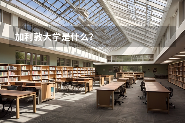 加利敦大学是什么？