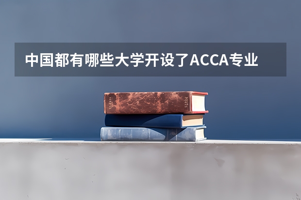 中国都有哪些大学开设了ACCA专业/方向班？