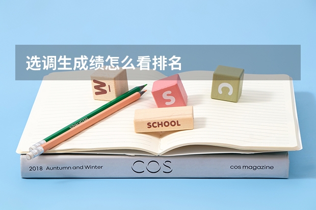 选调生成绩怎么看排名