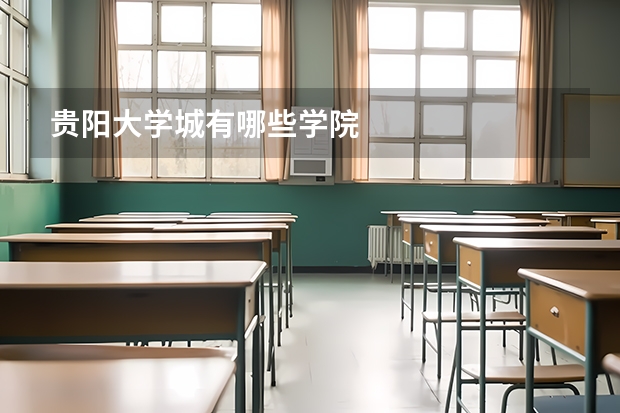 贵阳大学城有哪些学院