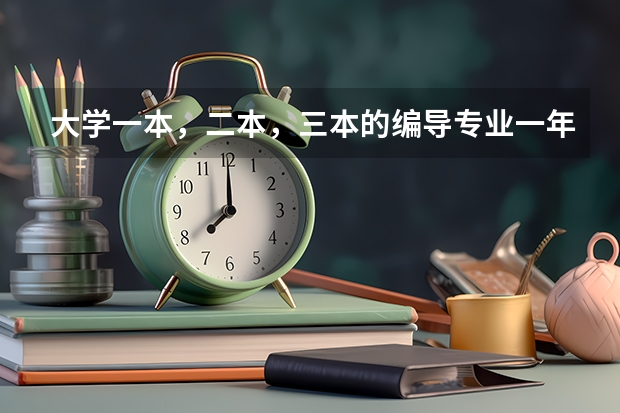 大学一本，二本，三本的编导专业一年的学费分别是多少