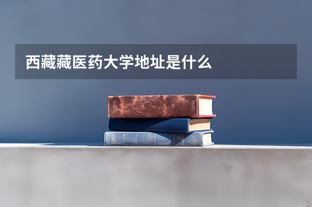 西藏藏医药大学地址是什么