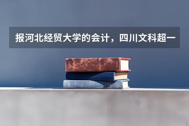 报河北经贸大学的会计，四川文科超一本4分被录取几率大吗？