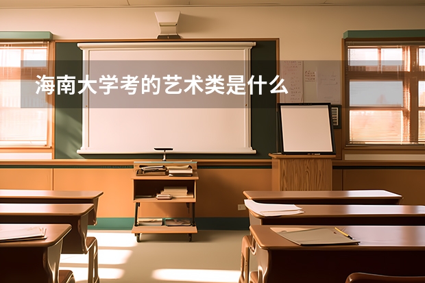 海南大学考的艺术类是什么