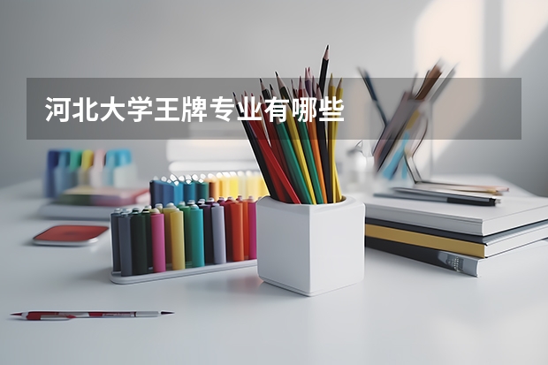 河北大学王牌专业有哪些