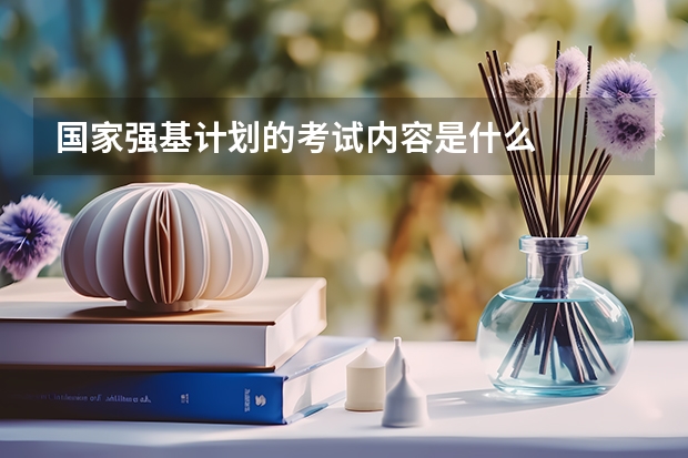 国家强基计划的考试内容是什么