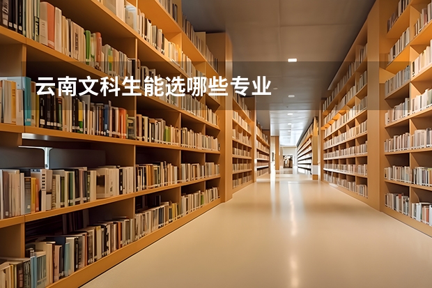 云南文科生能选哪些专业