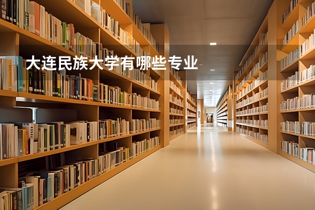 大连民族大学有哪些专业