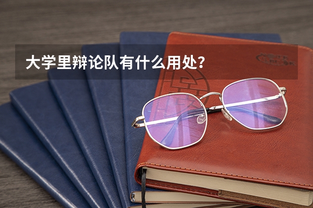 大学里辩论队有什么用处？