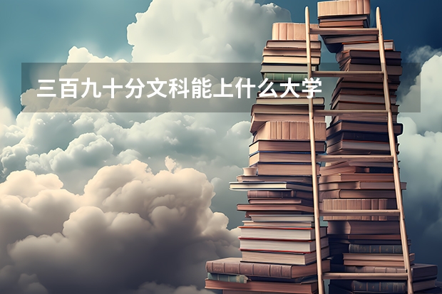 三百九十分文科能上什么大学