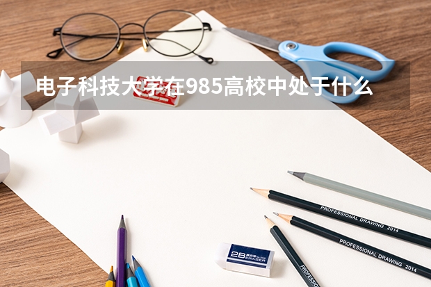 电子科技大学在985高校中处于什么水平？