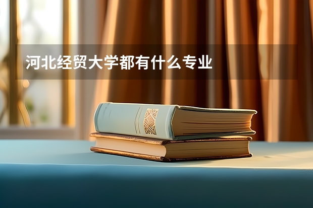 河北经贸大学都有什么专业