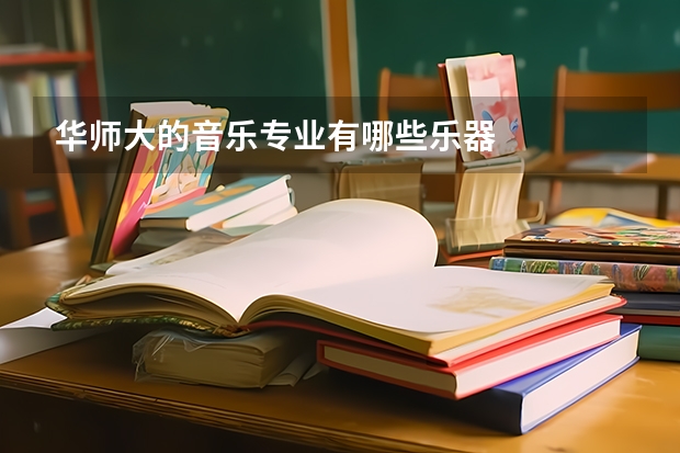 华师大的音乐专业有哪些乐器
